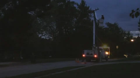 Traffic lights out in power outage follo, Stock Video