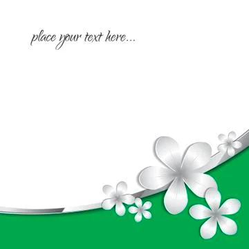 Stock Vector Abstract 3d paper flower pattern background Stock Illustration
