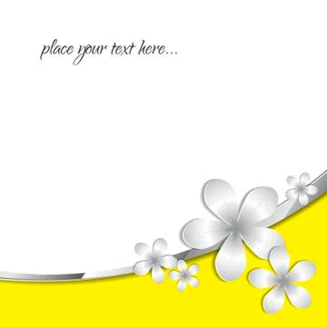 Stock Vector Abstract 3d paper flower pattern background Illustrazione stock