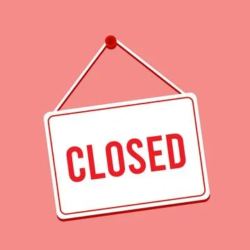 Stock Vector of Closed Sign Stock Illustration