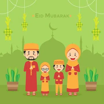 Stock Vector Eid Mubarak Background Stock Illustration