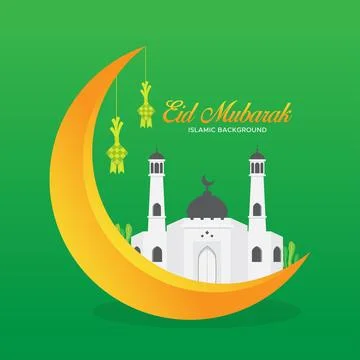 Stock Vector Eid Mubarak Background Stock Illustration