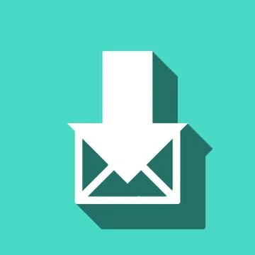 Stock vector email or sms icon mobile mail sign simbol Stock Illustration