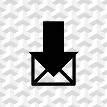 Stock vector email or sms icon mobile mail sign simbol Stock Illustration