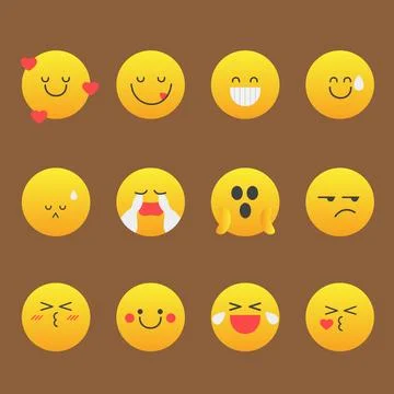 Stock Vector of Emoticon Collection Stock Illustration