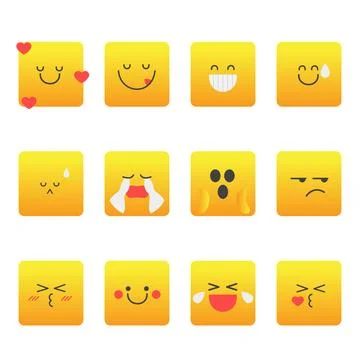 Stock Vector of Emoticon Collection Stock Illustration