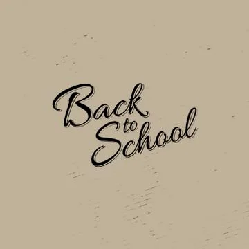 Stock vector illustration calligraphy Back to School. Four backgrounds. EPS 10 Stock Illustration