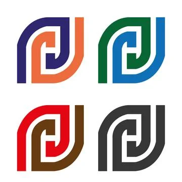 Stock vector illustration logistic logo design collection for company 4 Free Vec Illustrazione stock