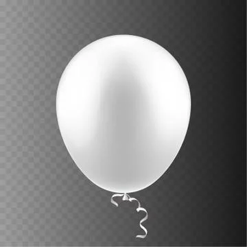 Stock vector illustration realistic 3D Inflatable air flying balloon frosted Stock Illustration