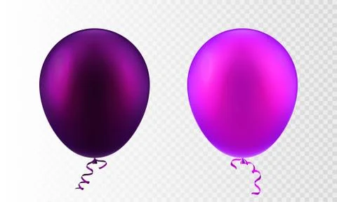 Stock vector illustration realistic 3D Inflatable air flying set balloon Stock Illustration