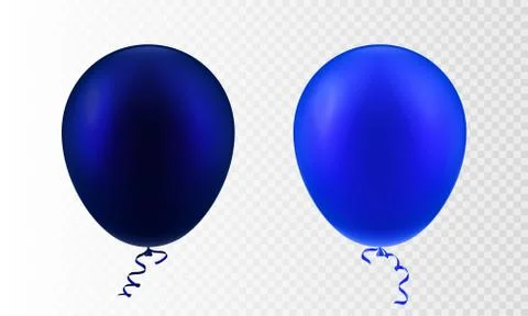 Stock vector illustration realistic 3D Inflatable air flying set balloon Stock Illustration