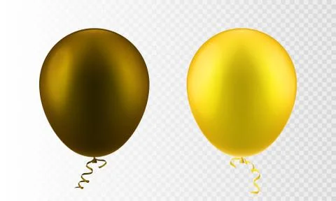 Stock vector illustration realistic 3D Inflatable air flying set balloon Stock Illustration