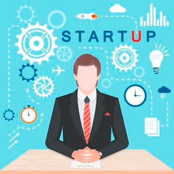 Stock Vector Infographic Startup Free Stock Illustration