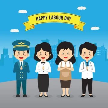 Stock Vector of Labour Day Stock Illustration