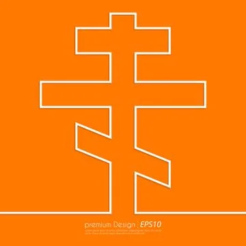 Stock Vector Linear icon cross Stock Illustration