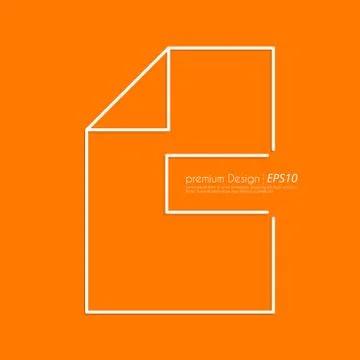 Stock Vector Linear icon file Stock Illustration