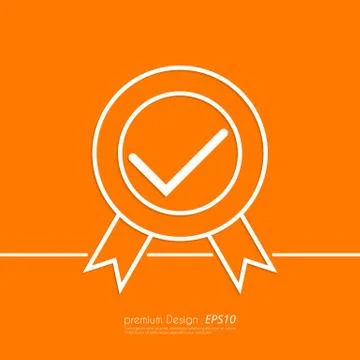 Stock Vector Linear icon quality Illustrazione stock