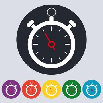Stock Vector Linear icon stopwatch Stock Illustration