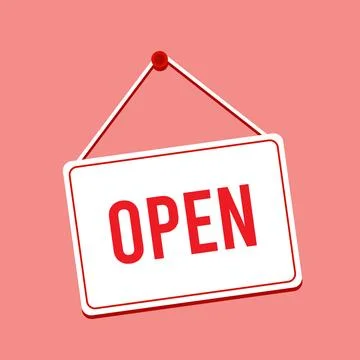 Stock Vector of Open Sign Stock Illustration