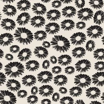 Stock Vector seamless floral pattern. Stock Illustration