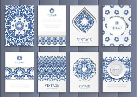 Stock vector set Ilustração Stock