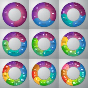 Stock Vector set of infographics Stock Illustration