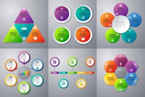 Stock Vector set of infographics Stock Illustration