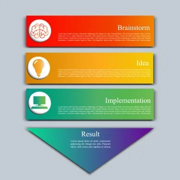 Stock Vector set of infographics. Stock Illustration