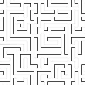 Stock vector simple geometric monochrome pattern. Texture of thin closed lines. Stock Illustration