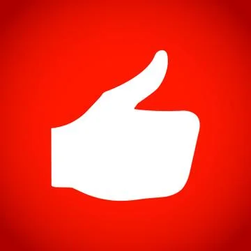 Stock vector thumbs up icon vector like icon social network vector icon for app Stock Illustration