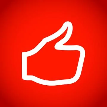 Stock vector thumbs up icon vector like icon social network vector icon for app Stock Illustration