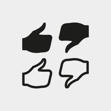 Stock vector thumbs up icon vector like icon social network vector icon for app Иллюстрация