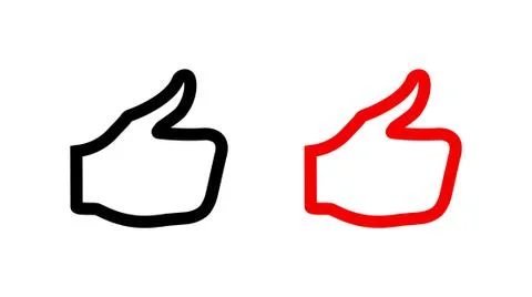 Stock vector thumbs up icon vector like icon social network vector icon for a Stock-Illustration