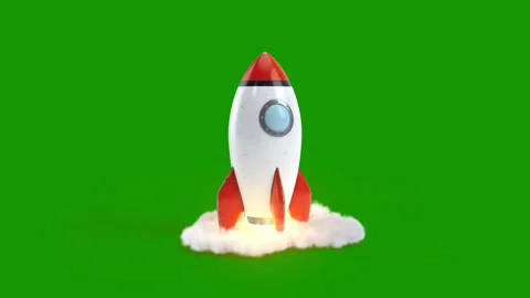 Stock Video  3d Rocket popup Stock Footage 263288396