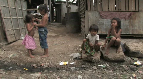 Stock Video of Cambodia: Children in the... | Stock Video | Pond5