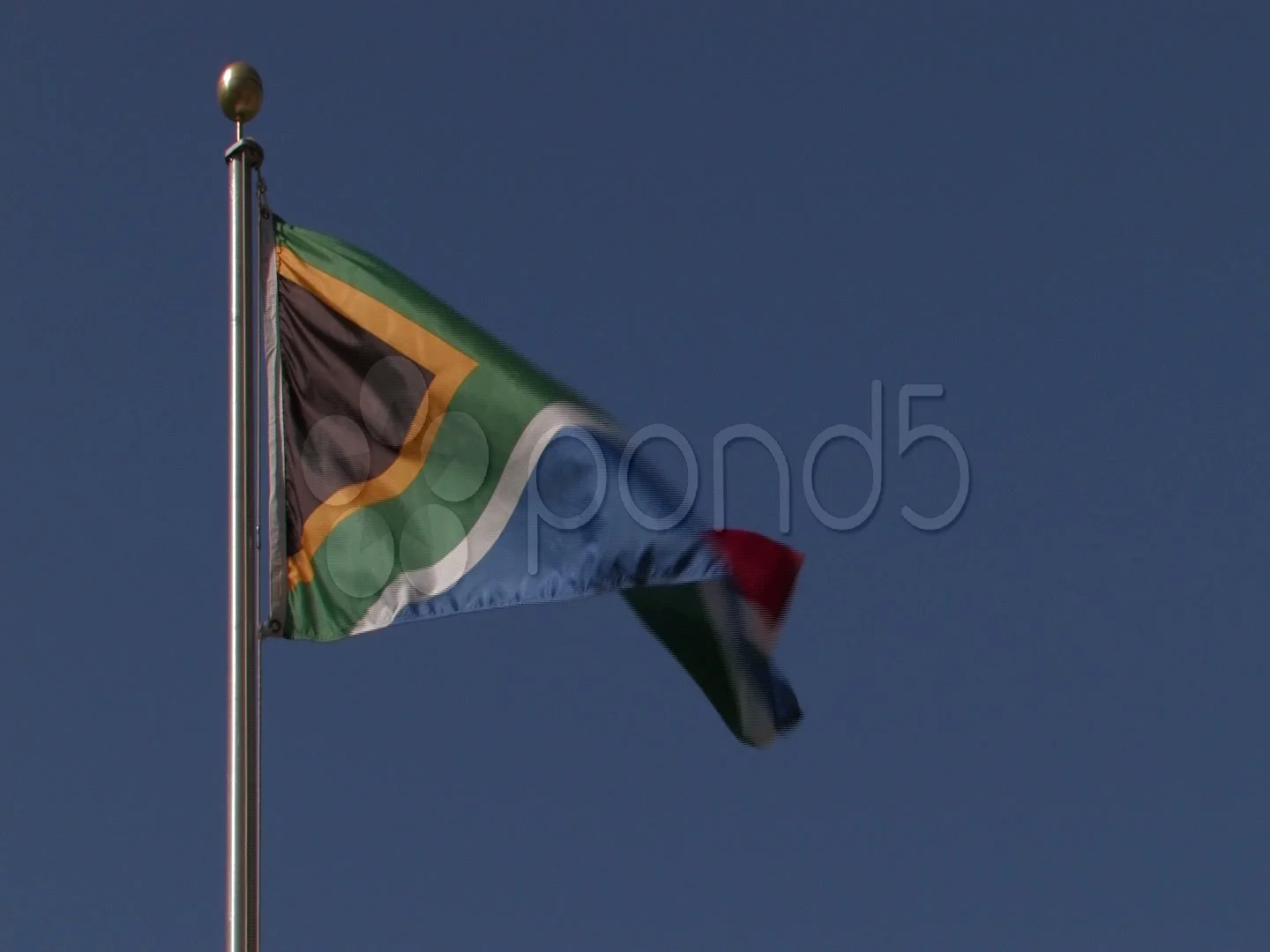 Stock Video of flag of South Africa