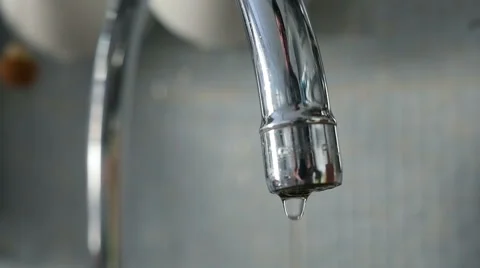 Stock video footage drop of water with tap Stock Footage 45021053