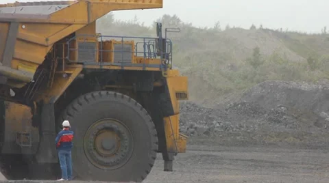Stock Video Footage Mining Dump Truck  Stock Footage 7748054