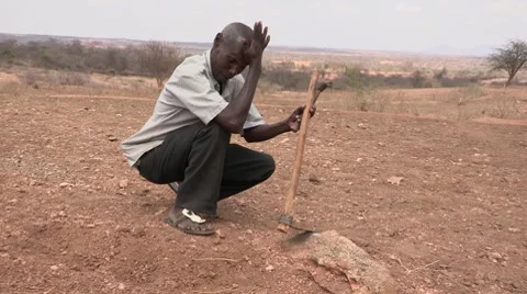 Kenya: Preparing the Hoe Stock Footage 8658668