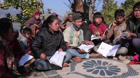 Nepal: Learning How to Read Stock Footage 3592307