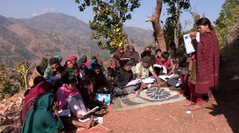 Nepal: Learning to Read Stock Footage 3595313