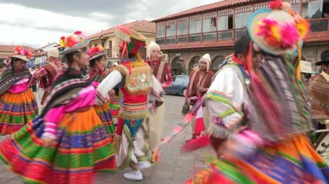 Peru: Folk Dancing Stock Footage