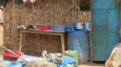 Peru: Poor Kitchen Stock Footage 11061395