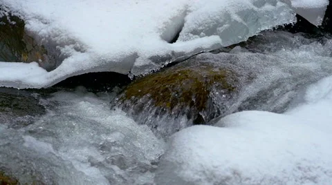 Stock Video Slow motion winter water ice 库存影片 43798314