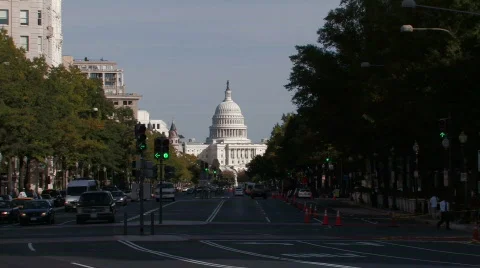 Washington, DC: US Capital Building Stock Footage