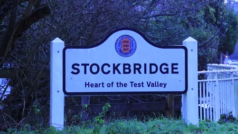 Stockbridge sign Stock Footage 231032655