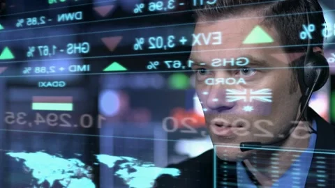 Stockbroker Working Stock Footage 200144575
