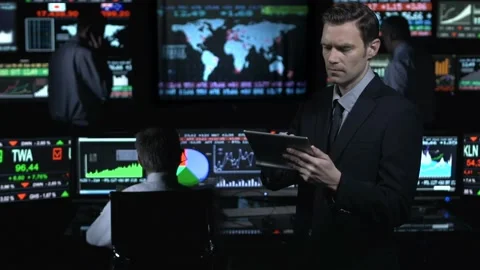 Stockbrokers Stock Footage 200144650