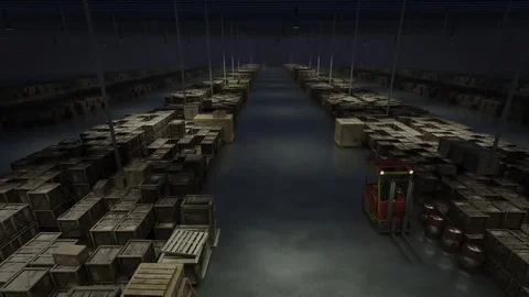 Stocked Warehouse Stock Footage 92876217