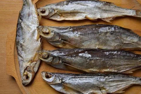 Stockfish. Sabrefish on the table. Stock Photos